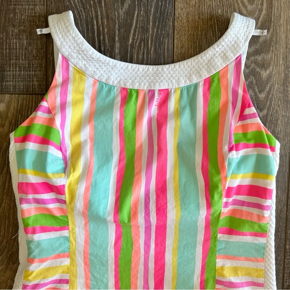 Size 4 Striped Lilly Pulitzer Shift Dress - Picture 4 of 13